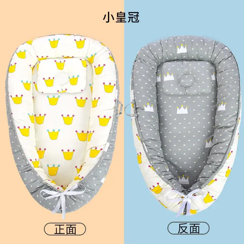 Cot In Crib paket vakum Amazon tempat tidur bayi dapat dilepas dapat dicuci portabel dilipat Bionic portabel grosir