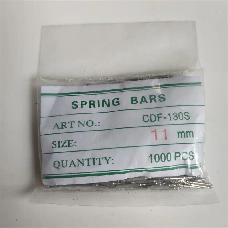 1000pcs/bag Diam1.3mm Strainless Steel Spring Bars 10mm - 22mm Watchband Strap Belt Repair Tools Pins Watch Accessories