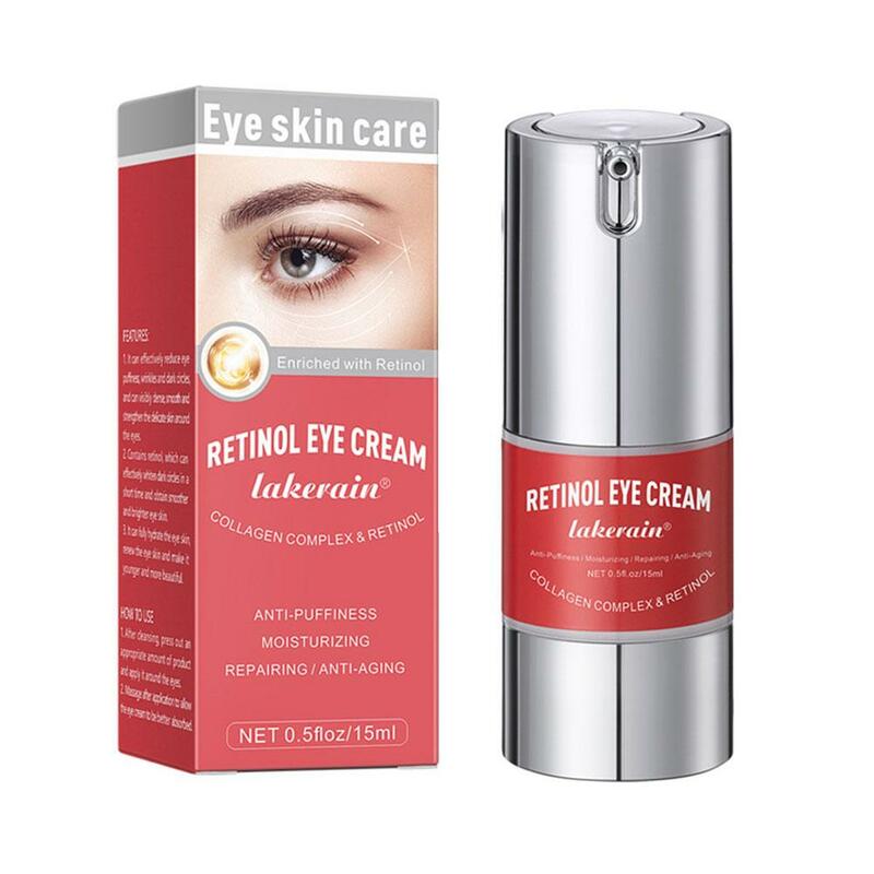 Retinol Anti-Wrinkle Eye Cream Remove Eye Bags Dark Beauty Skin Circles Care Eye Brighten Whitening Anti Moisturizing Puffi J6N7