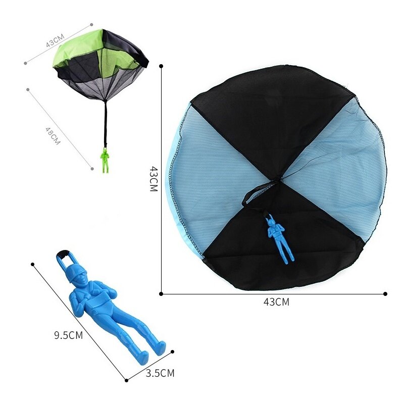 10pcs Kid Outdoor Sports Toy Hand Throwing Parachute Soldier Parachuting Toys Model Beach Free Throwing Toy Fun Sports Play Game
