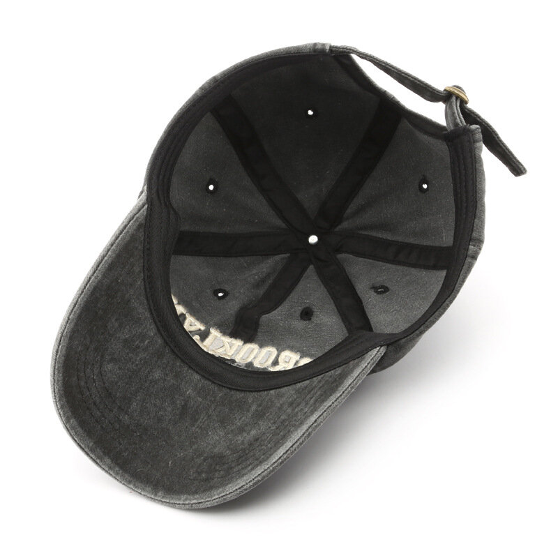 레트로 브루클린 레터 자수 야구 모자, 남성 여성 코튼, 조절 가능한 캐주얼 모자, 힙합 스트리트웨어, 태양 모자, 용수철 여름