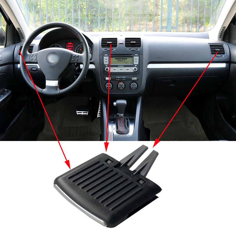Clip de ajuste de salida de ventilación de aire acondicionado para salpicadero delantero de coche, para VW Jetta A5 MK5 Golf 5 GTI R32 Rabbit Sagitar 2006-2011, 1 unidad, nuevo