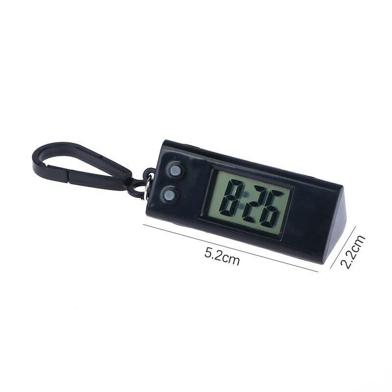 Mini Electronic Triangle Digital Watch Time Display Gift For Men And Women Student Exam Clock Hanging Keychain