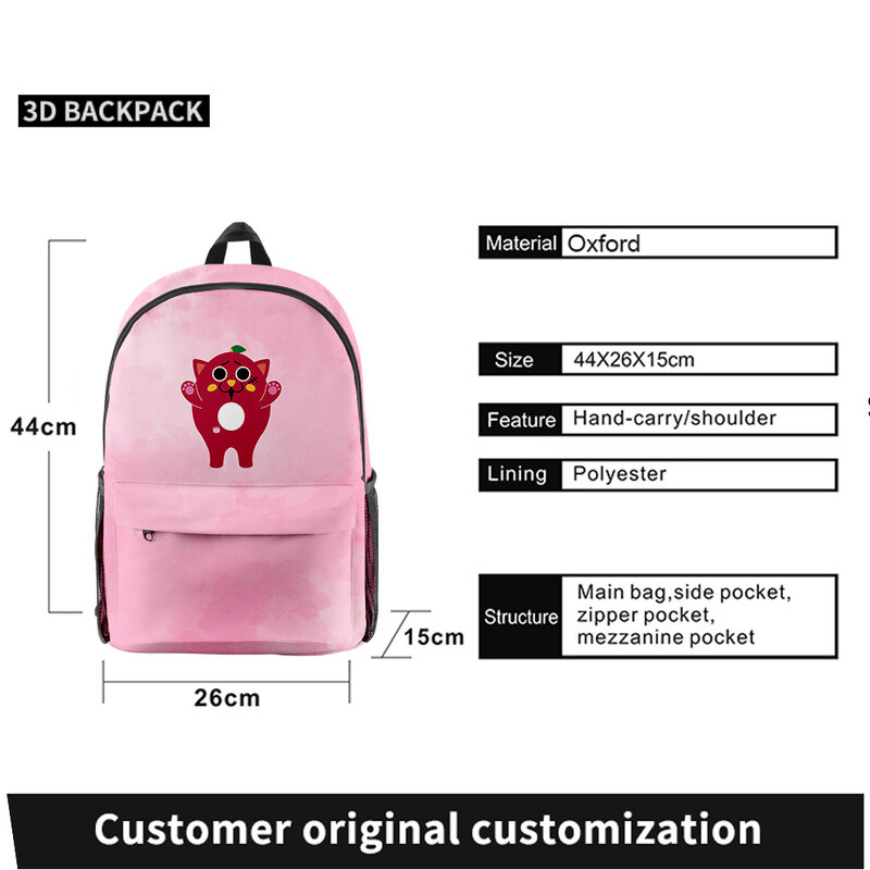 Nyango Star 2023 nowy plecak Unisex dla dorosłych torby dla dzieci Casual Daypack Harajuku torby plecak chłopięca torba do szkoły