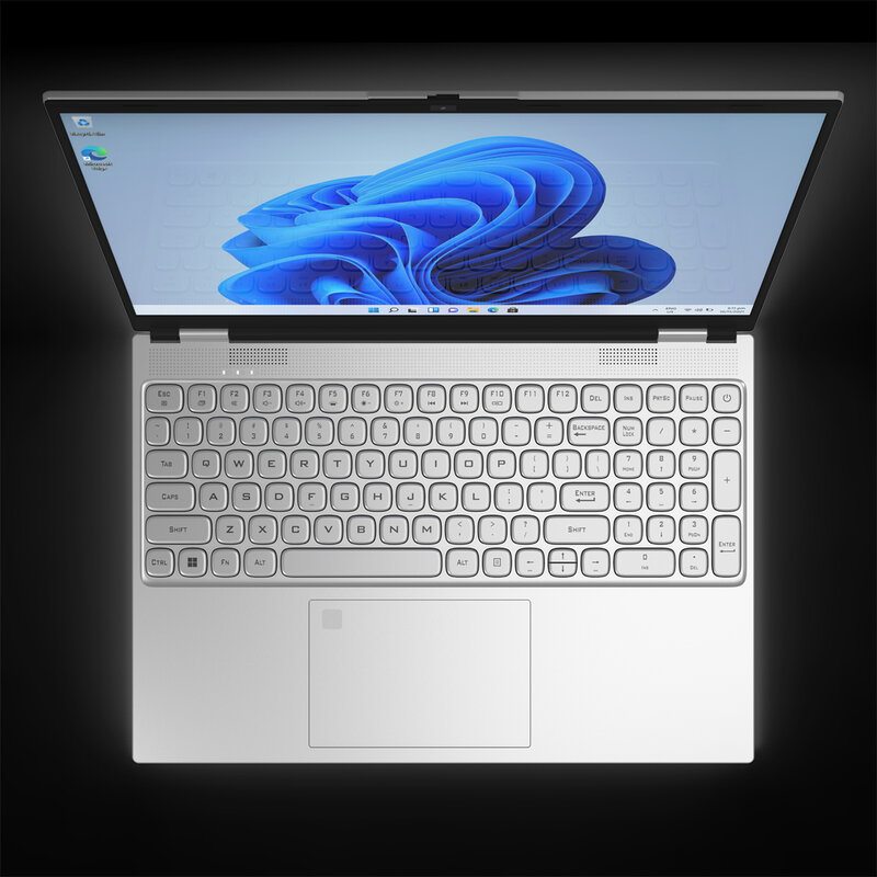 Notebook Intel Ultra Slim com identificação de impressão digital, computador para jogos, Celeron N95, display IPS, laptop pessoal, PC, 16 polegadas