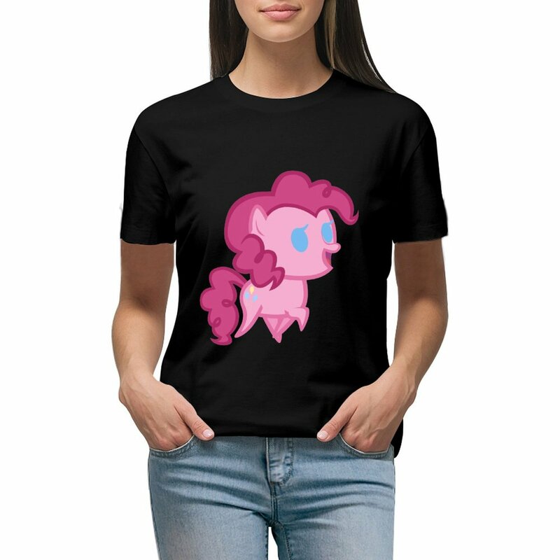 여성용 핑키 파이 치비 티셔츠, 빈티지 의류, 귀여운 옷