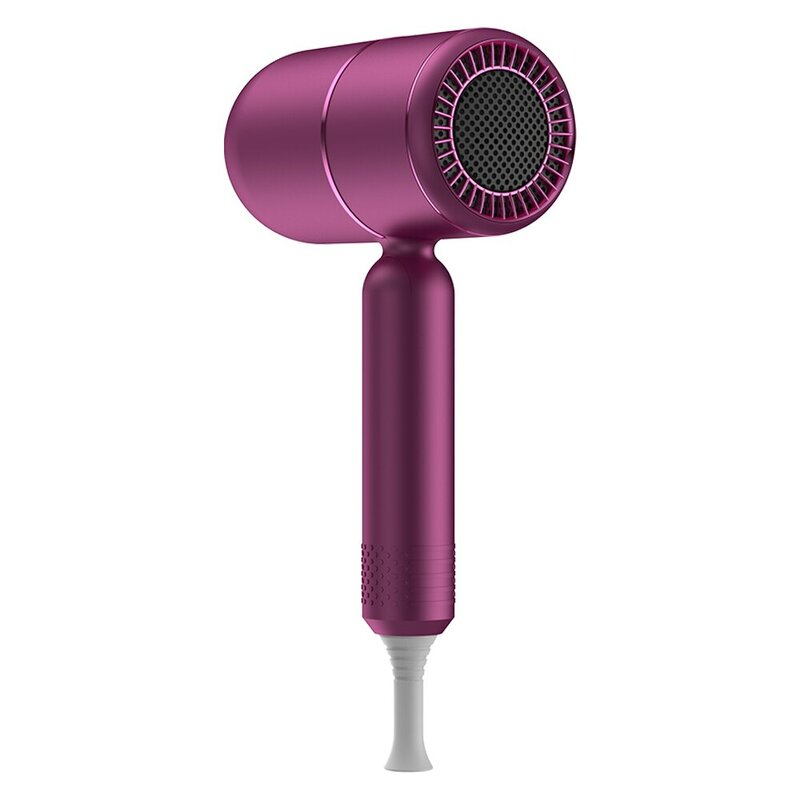 Secador de pelo iónico con difusor para mujer, secador de pelo portátil profesional, accesorios para cabello rizado, Morado, aplique para el hogar