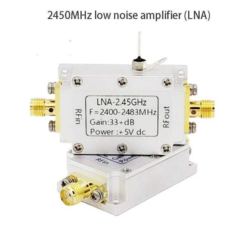 Amplifier RF bunyi rendah 2.4GHz, filter amplifier transmisi gambar 2450MHz LNA