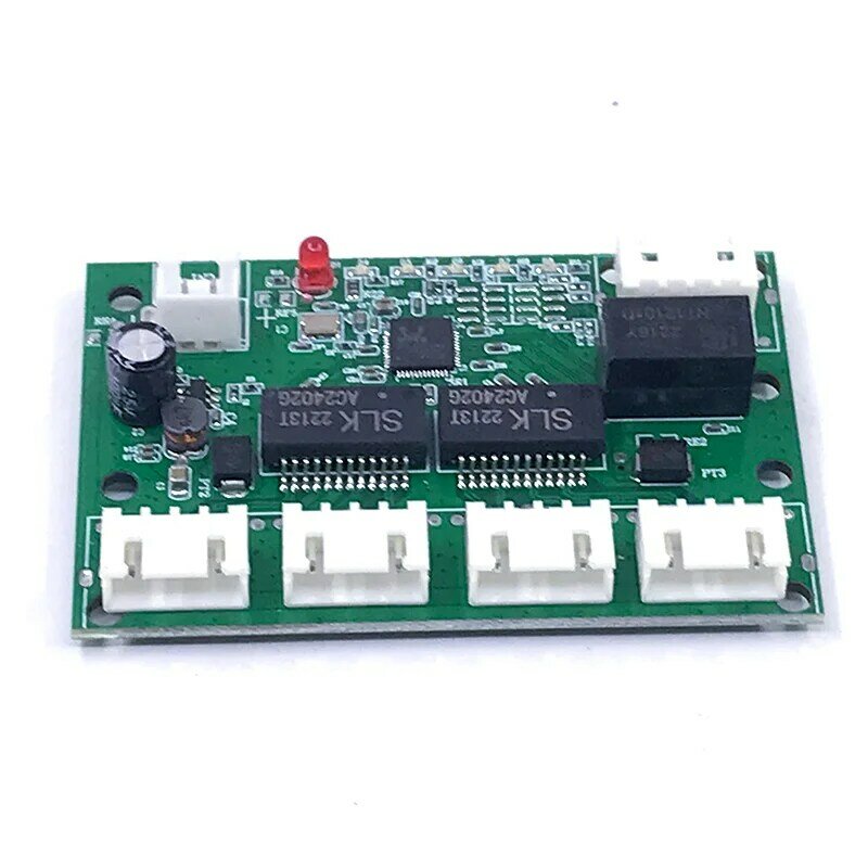 Mini PCBA  4/5 Ports Networkmini ethernet switch module 10/100Mbps  5V 12V 15V 18V 24V