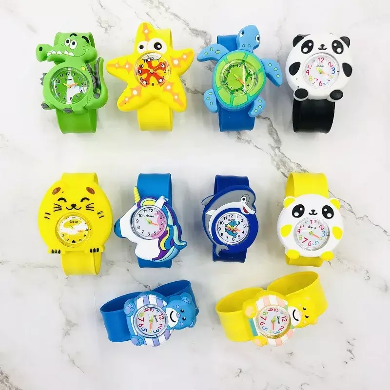 الكرتون ساعة ذكية لتتبع الأطفال ساعة الأطفال صفعة أسورة يد لعبة الاطفال الإلكترونية الرقمية الساعات للبنين بنات طفل هدية عيد ميلاد على مدار الساعة