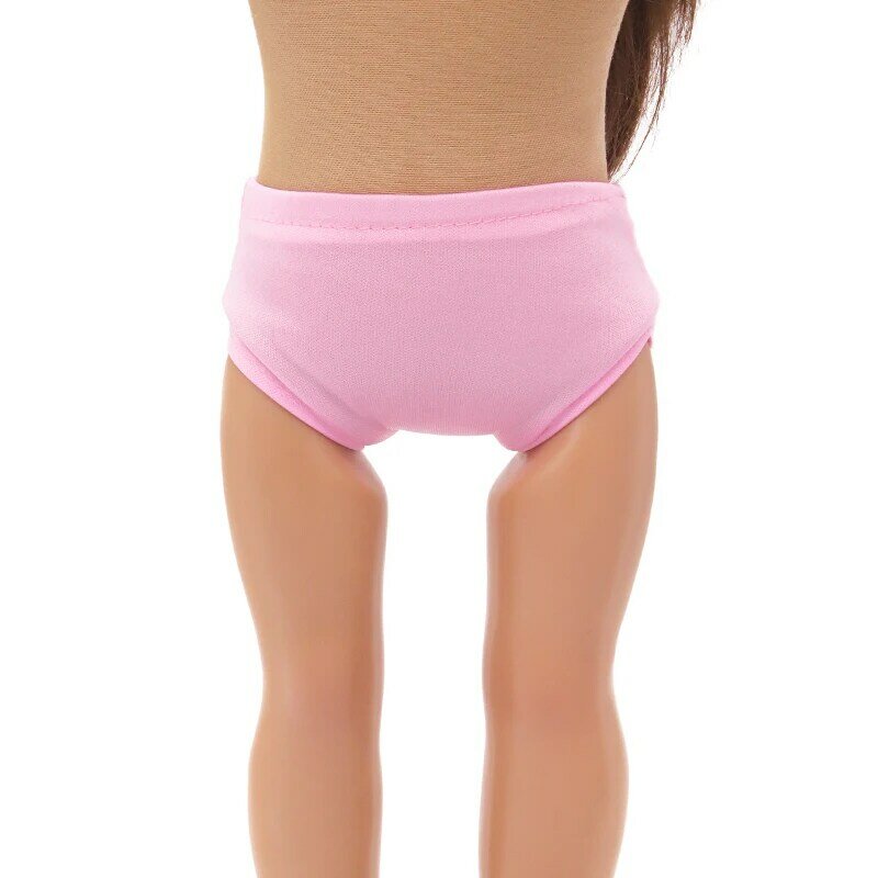 18 Inches American Doll Accessories Underpants Star Solid Color Doll Underwear For 43cm Baby New Born&OG,Russia Girl Dolls Toy