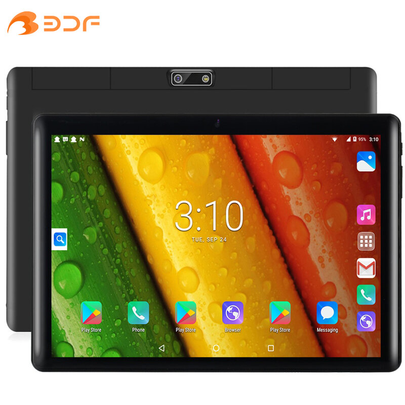 Tableta Android de 10,1 pulgadas, dispositivo con ocho núcleos, Google Play, red Dual SIM, Bluetooth, WiFi, 4GB de RAM, 64GB de ROM