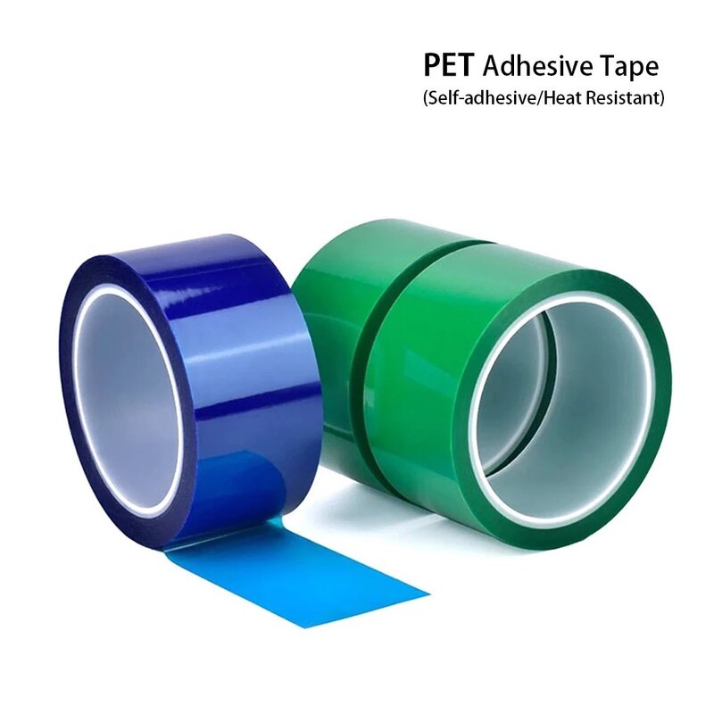 Cinta adhesiva PET para lente de cabeza láser de fibra, a prueba de polvo, aislamiento resistente al calor, Dia38/50/80mm, hisopo de algodón industrial de 100 piezas