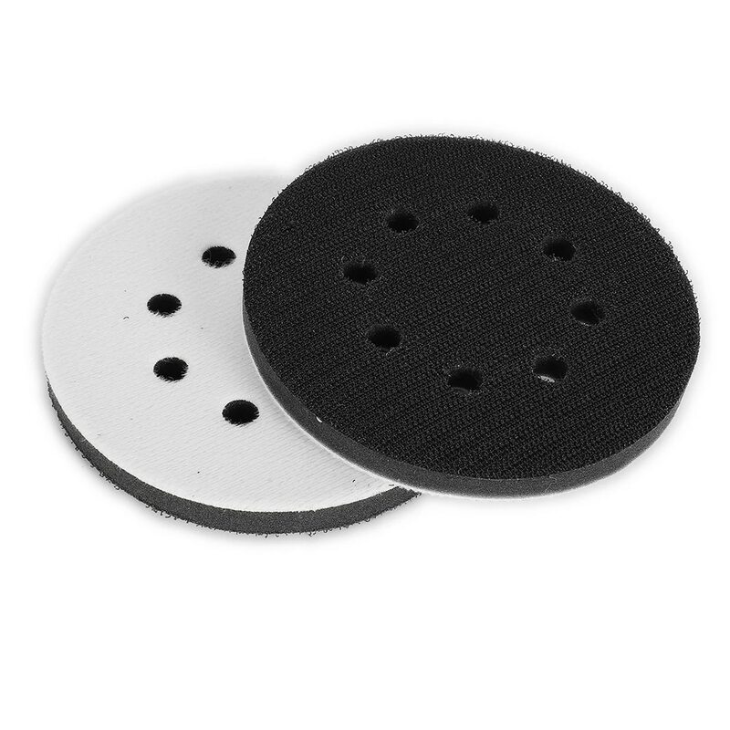 Almohadilla de interfaz de esponja suave, placa de respaldo para lijadora Festool, 2 piezas, 5 pulgadas, 125mm, 8 agujeros, gancho y bucle