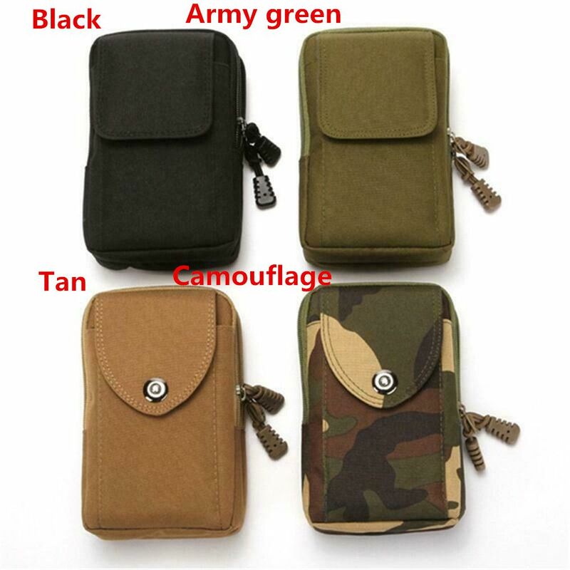 6.5 inch Tactical Molle Pouch Belt Waist Pack Bag Small Pocket Waist Pack Running Pouch Travel Camping Bags Soft Back