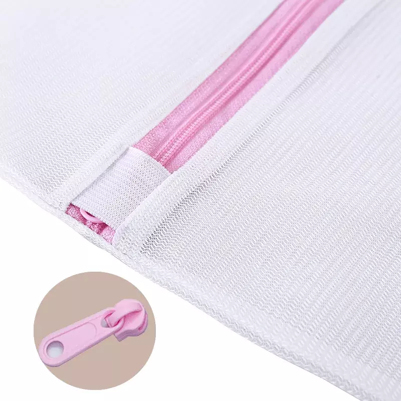 3 Size Fine and Coarse Net Zippered Laundry Wash Bags Foldable Delicates Clothing Care Washing Machine Clothes Protection Net
