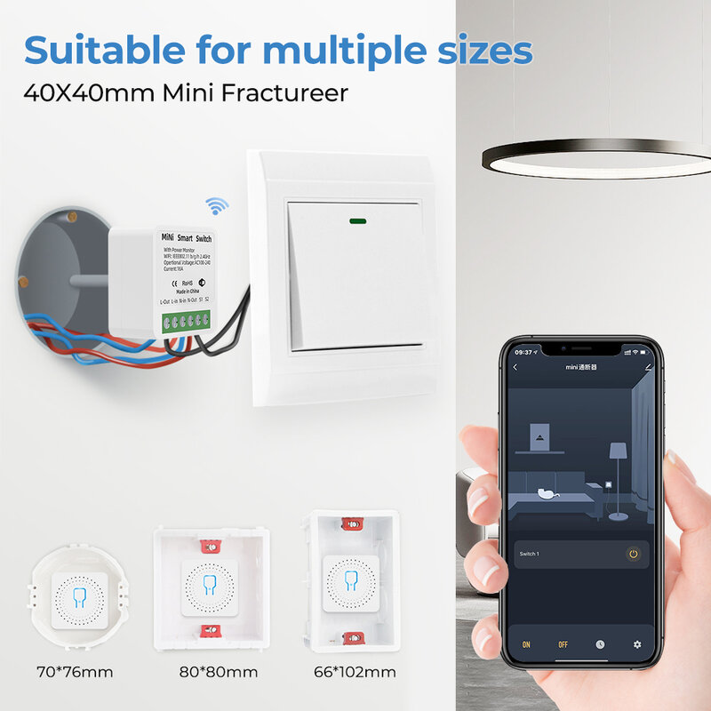 Tuya Wifi Smart Switch Met Power Monitor Stopcontact Schakelaar Licht Controller Timing Voice Voor Alexa Alice Google Smart Leven app