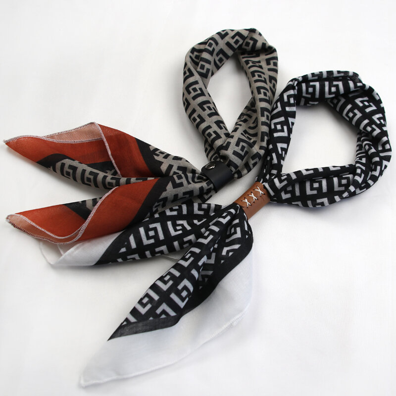 Herren künstlerische Jugend koreanischen Anzug Hemd Business Schal Plaid Baumwolle und Leinen britischen dünnen quadratischen Schal Mode Handgelenk Schal