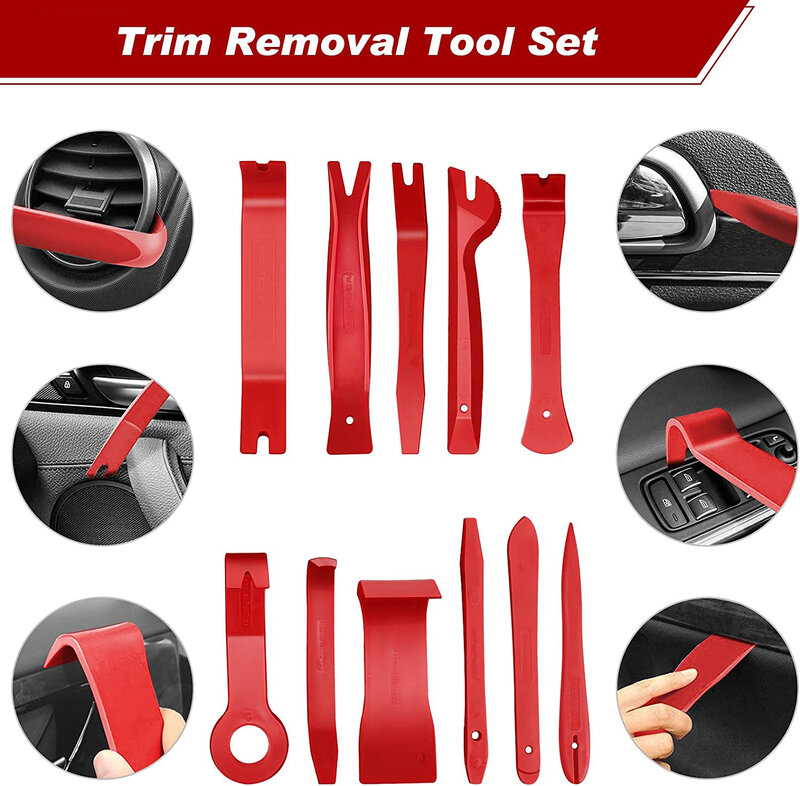 Auto Interieur Demontage Kit Auto Plastic Trim Removal Tool Auto Clips Puller Diy Panel Gereedschap Voor Auto Trim Puller Set