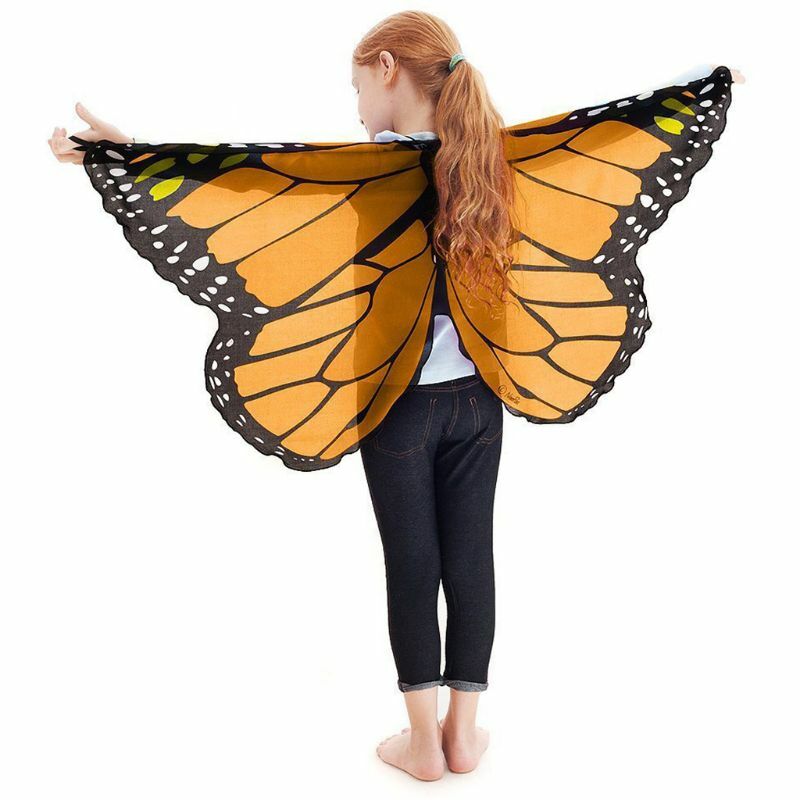 Dziecięca impreza z okazji halloween na skrzydła motyla szal festiwal kostium nosić element ubioru ok