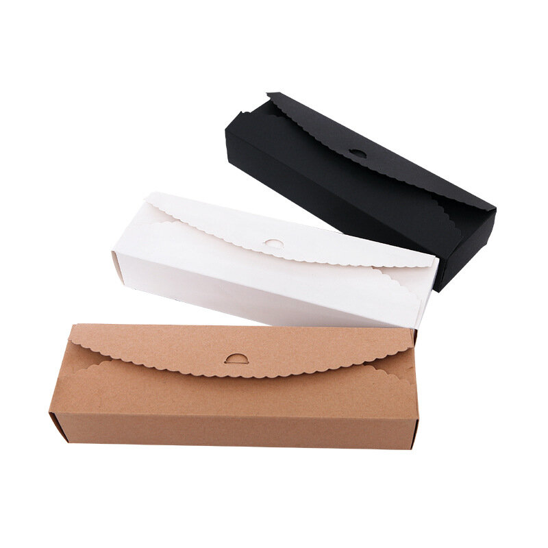 Caja de embalaje de Kraft rectangular reciclada para perritos calientes, caja de barra de Chocolate ecológica de lujo, producto personalizado