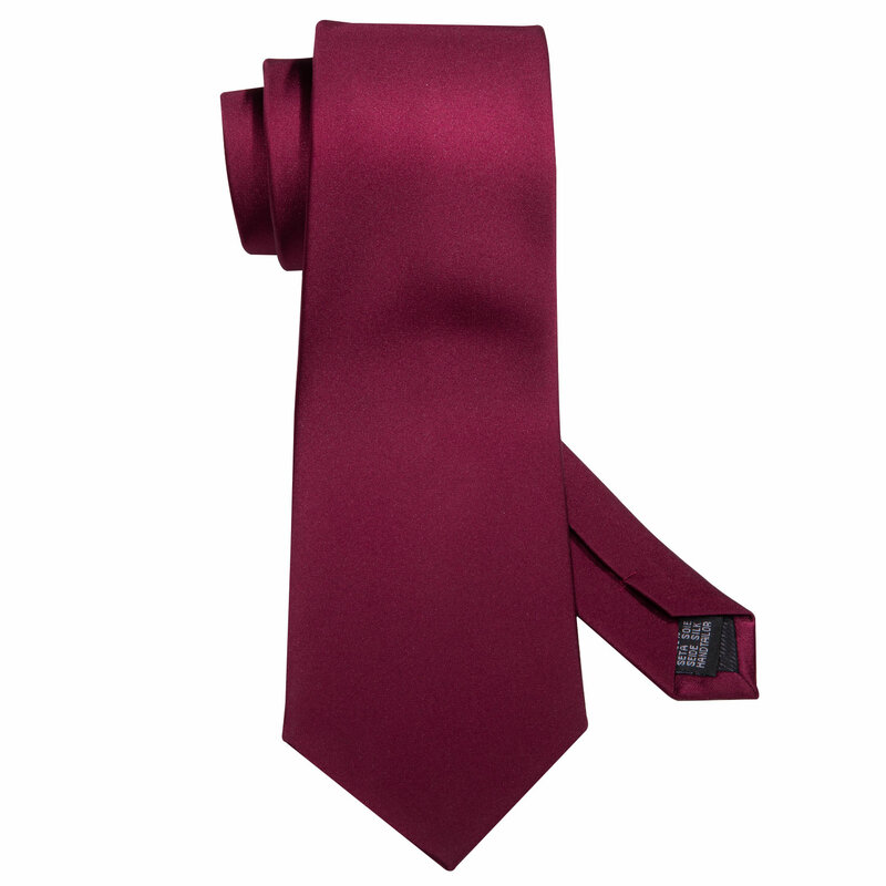 Барри. Ван красный бордовый темно-бордовый шелковый мужской галстук носовые запонки жаккардовый однотонный цветочный Галстук Пейсли мужской свадебный деловой