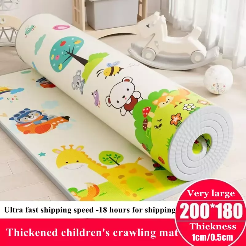 2024 Thicken 1cm NEW Baby Foam Crawling Mat Children EVA Educational Toys Kids Soft Floor Game Mat Chain Fitness Gym Game Carpet