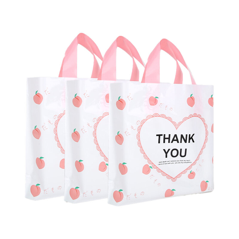 Prodotto personalizzato, sacchetto di plastica personalizzato di fabbrica grazie sacchetti della spesa in plastica per le piccole imprese