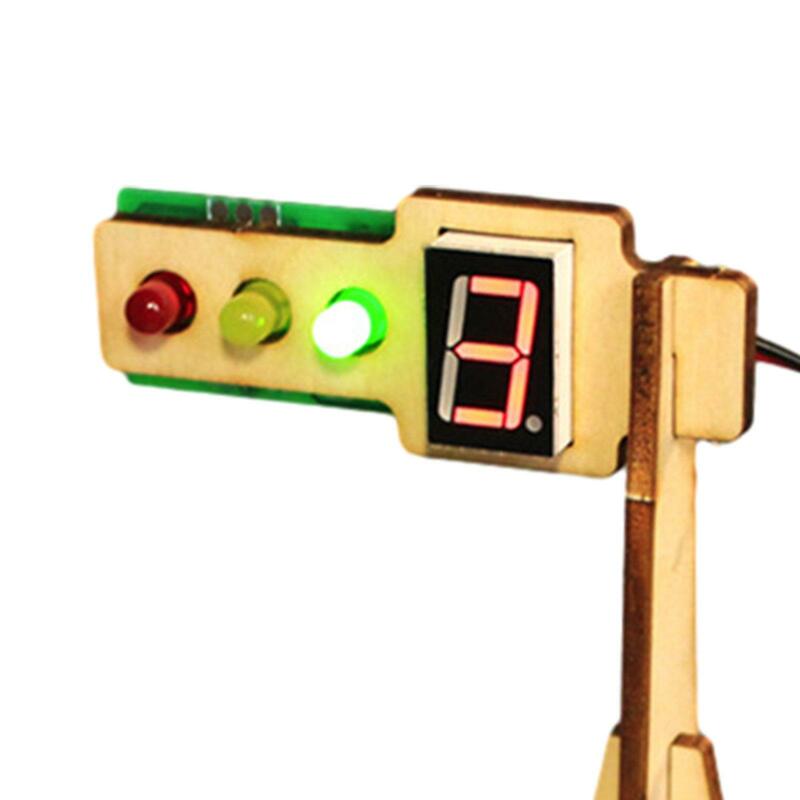 Lamp Warning Light Traffic Light Decorative Living Simulation Traffic Light Model Toy for Boys Girls Kids Students