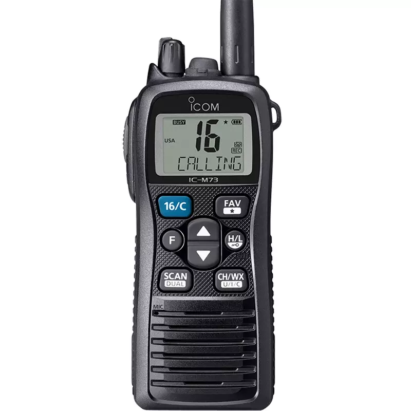 IC-M73 Plus interkom VHF satu segmen IPX8 tahan air marine handheld simulasi tulisan tangan