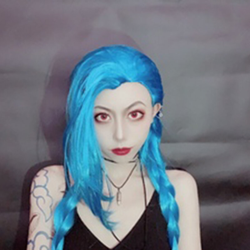 เกม Jinx Tattoo สติกเกอร์ชั่วคราวกันน้ำผู้ใหญ่ Unisex Gothic Lolita Cosplay Prop อุปกรณ์เสริม