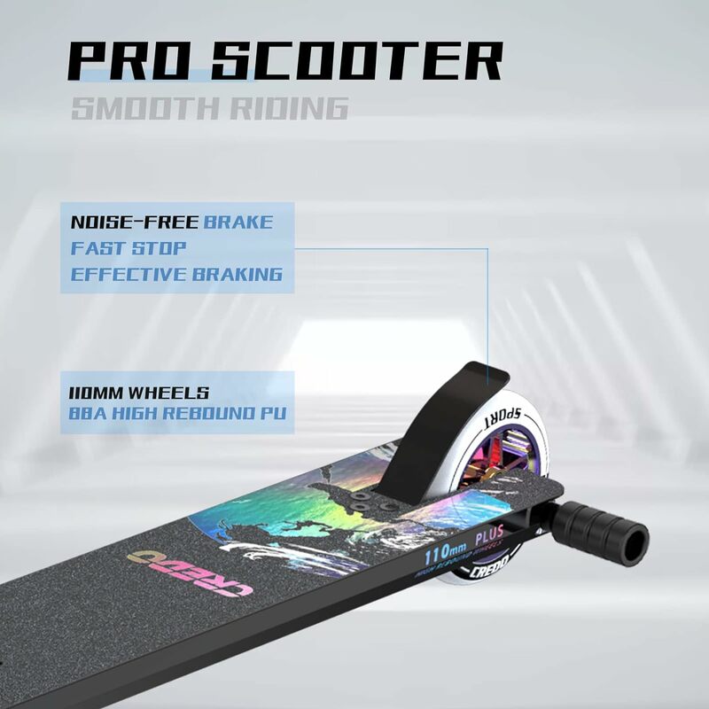 STREET Pro Scooter-patinete acrobático-diseñado para niños y niñas, adolescentes-Trick Pro Scooter perfecto para más de 8 y adecuado para conductores de Al