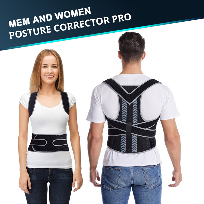 Adjustable Fully Back Posture Corrector Shoulder Waist  Support Straightener Children Adults Improve Posture Back Pain Relief