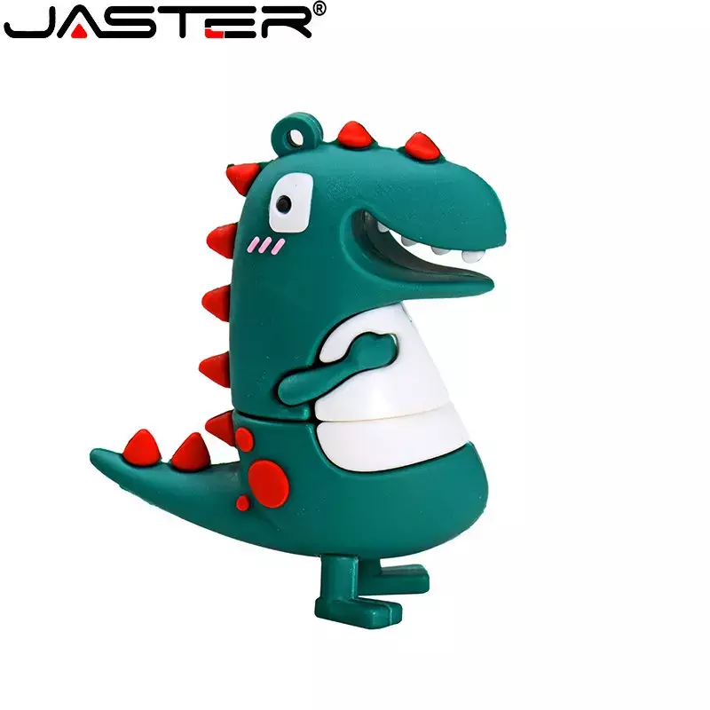 JASTER Cartoon Silicone U Disk 64GB 32GB Green USB 2.0 16GB Beautiful Flash Drive 8GB Memory Stick pendrive Gifts for children