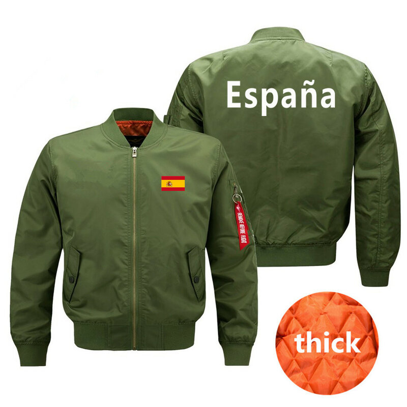 Gorąca nowa wiosna jesień zima 2023 kurtka pilotka Ma1 Bomber Jacket hiszpania drukuj męskie kurtki płaszcze S-8XL płaszcze męskie kurtki