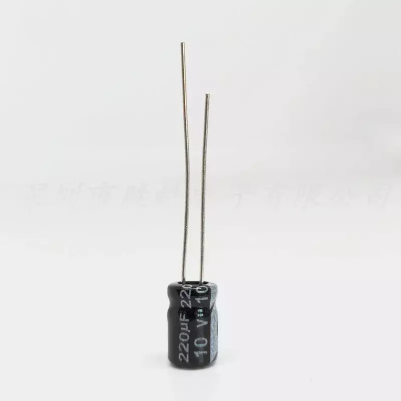 (1000 шт.) 10V22 0UF Алюминиевый конденсатор, электролитический конденсатор 10V220UF 5*11 мм, высокое качество