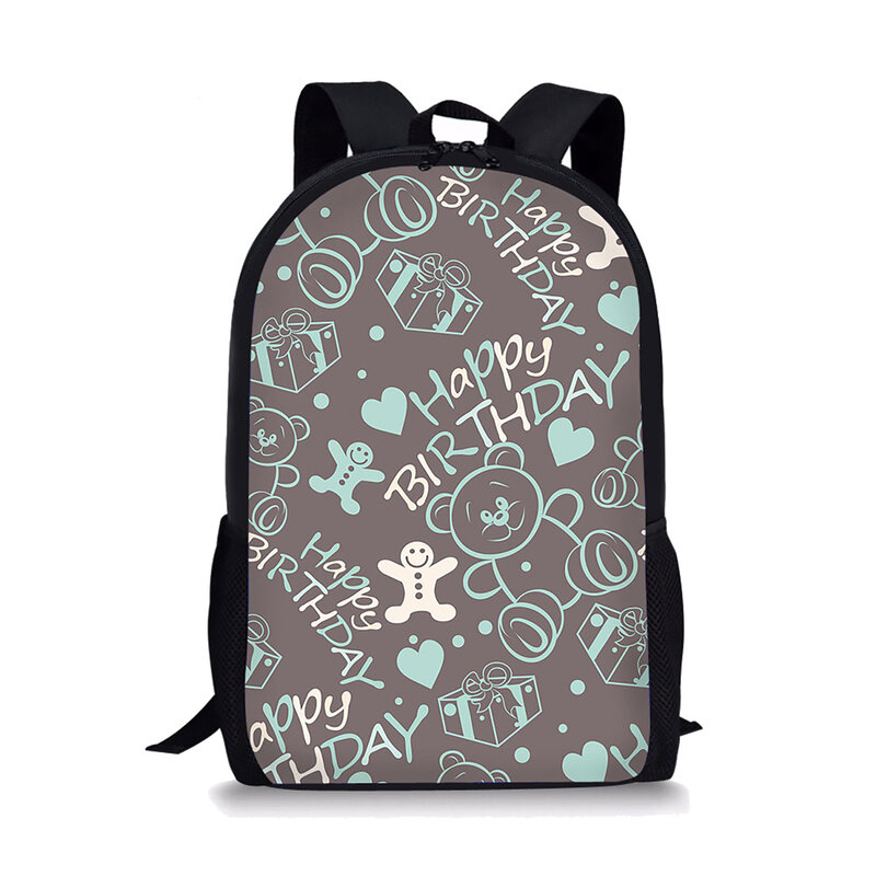 Tas punggung pola matematika tas sekolah anak laki-laki perempuan untuk Remaja tas buku siswa tas anak-anak tas punggung kapasitas besar perjalanan