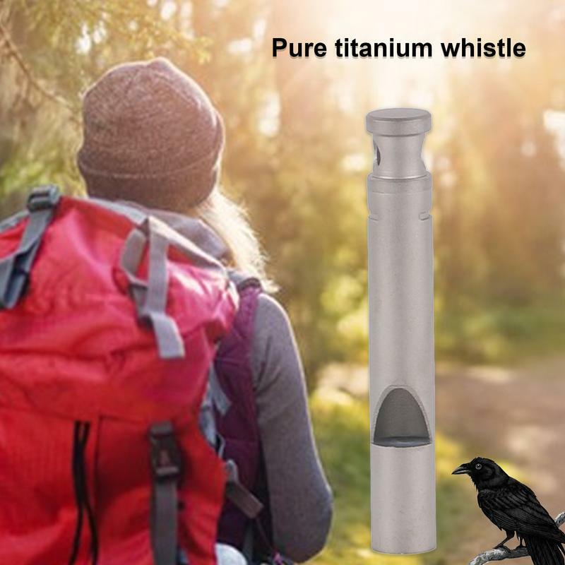 Titanium Wind Instrument Pure Titanium Portable Wind Instrument Long Transmission Distance Instrument For Adventure Hiking