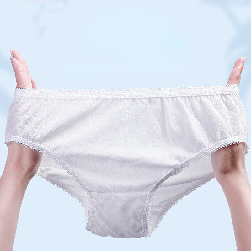 ทิ้งกางเกงสุภาพสตรีกางเกงคลอดบุตร Confinement หลังคลอดปราศจากเชื้อกางเกงขาสั้นสะดวก Travel Disposable กางเกง
