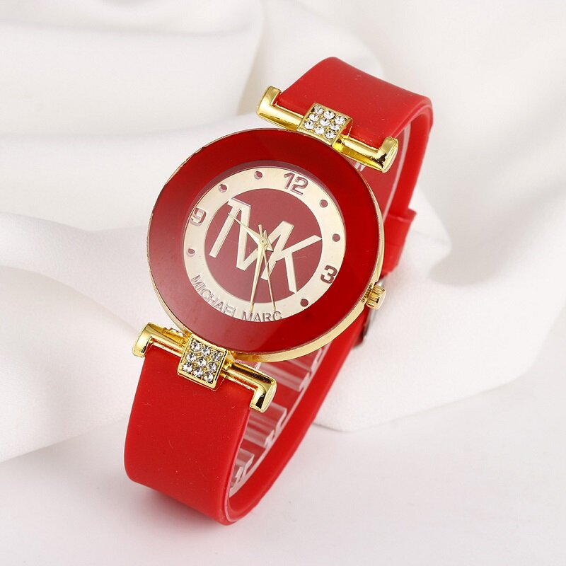 Marca TVK orologio da donna regalo moda orologi orologio di lusso nero Gel di silice orologio da polso donna al quarzo Relogio Masculino Zegarek Damsk