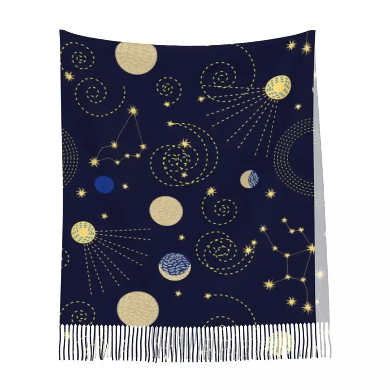 Женская шаль с созвездиями зодиака, модный шарф