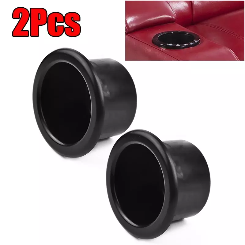 Automotive Durable Practical Car Cup Holder Water Drinks Black Parts Plastic Seat Trailer Interior Replacement