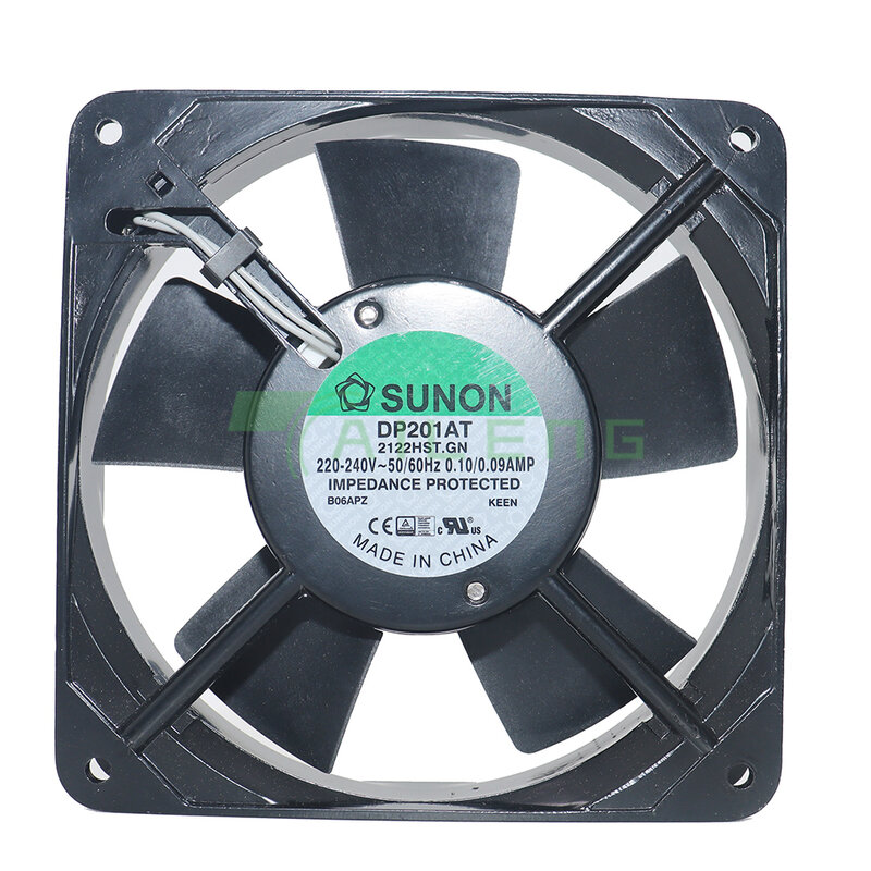 Sunon-Ventilateur de refroidissement, 12cm, 220-240V ~ 50/60Hz, 0.1/0.09amp, 120mm, 120x120x25mm, 12025