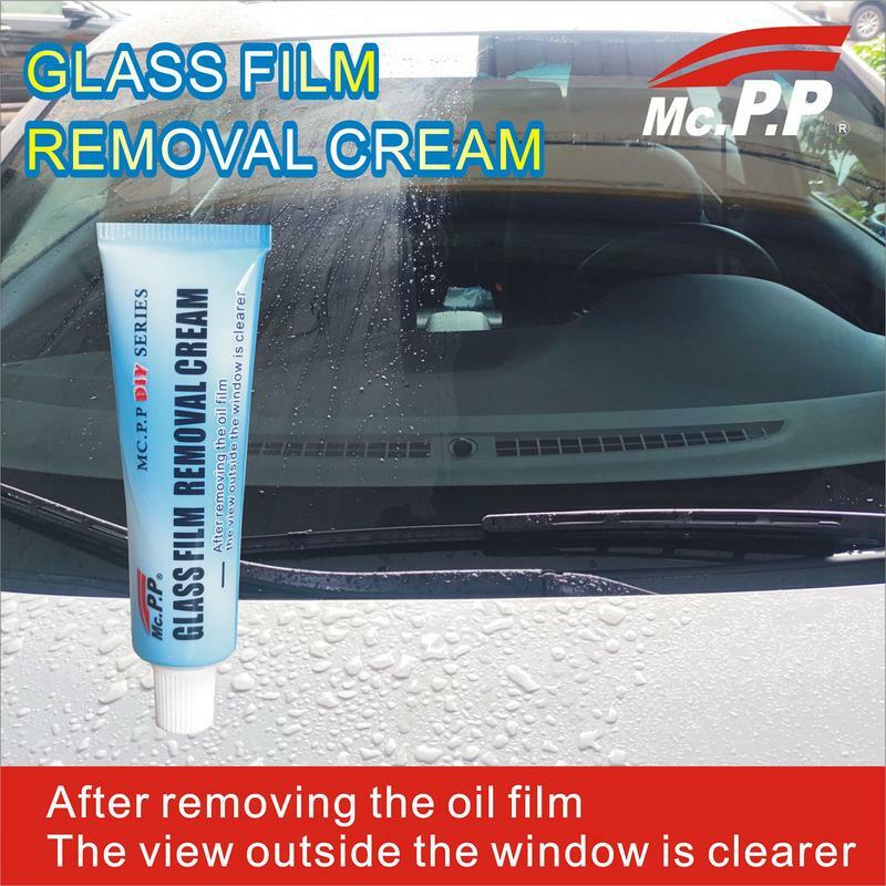 Glass Oil Film Removing Paste Glass Stripper Water Spot Remover Kit Glass Oil Film Removing Paste With Brush Automotive Glass