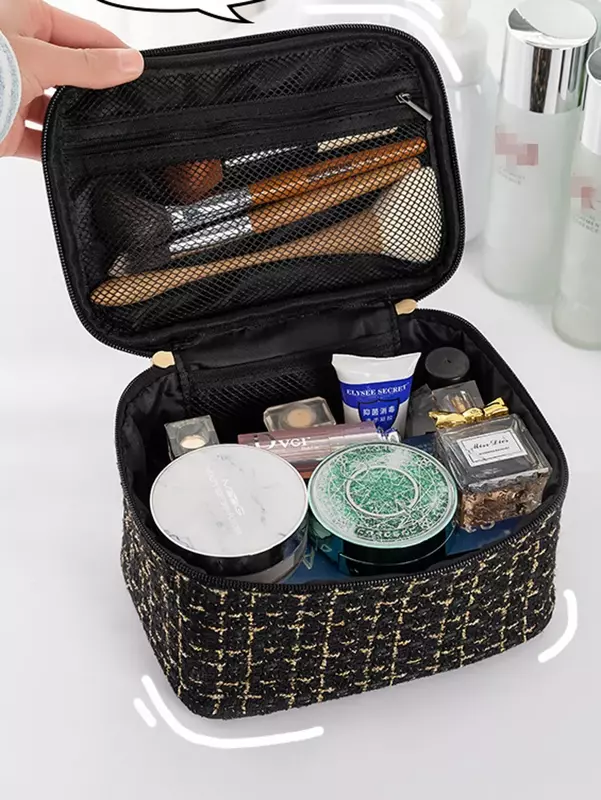 Bolsa de maquillaje VL017, organizador de viaje, estuches de cosméticos, neceser de belleza, bolsa de almacenamiento, caja de viaje al aire libre