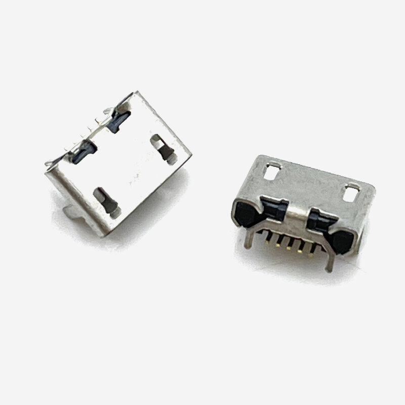 Conector Micro USB de 1 a 10 piezas, Conector de asiento de 5 pines, 4 Patas, 5P