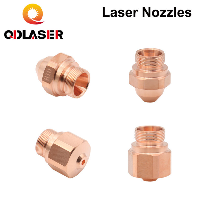 QDLASER-OEMファイバーレーザーノズル、カッティングヘッド、層直径28mm、口径1.0-3.0、ロットあたり10個