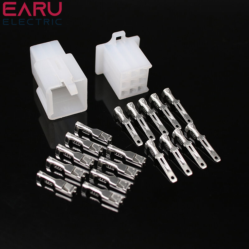10/20set 2.8mm 2/3/4/6/9 pin Automotive 2.8 Electrical wire Connector Male Female cable terminal plug Kits Motorcycle ebike car