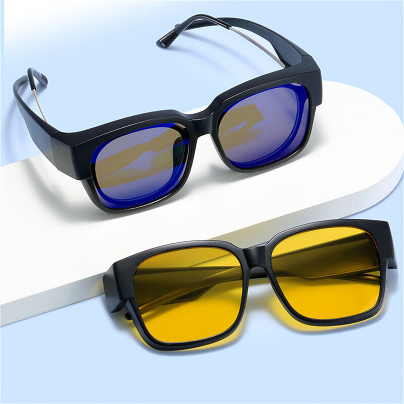 Модные поляризованные солнцезащитные очки по рецепту для вождения велосипедные очки для мужчин и женщин Переводные очки для вождения автомобиля солнцезащитные очки UV400
