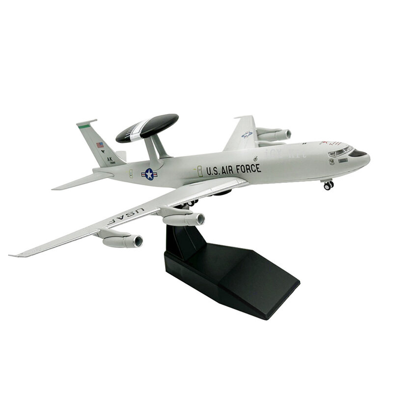 Avión de E-3 AWACS de advertencia temprana, escala 1/200, E3, Metal fundido a presión, modelo de avión estático terminado, colección de juguetes o regalo